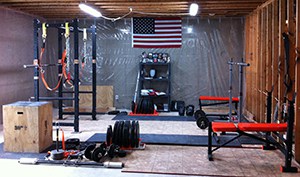 This Amazing Looking Garage Gym Photo Has It All Free Weights Kettle Bells Barbells Jump Boxes And Weight Mats
