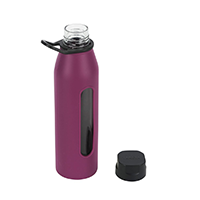 Takeya Classic Glass Water Bottle With Silicone Sleeve
