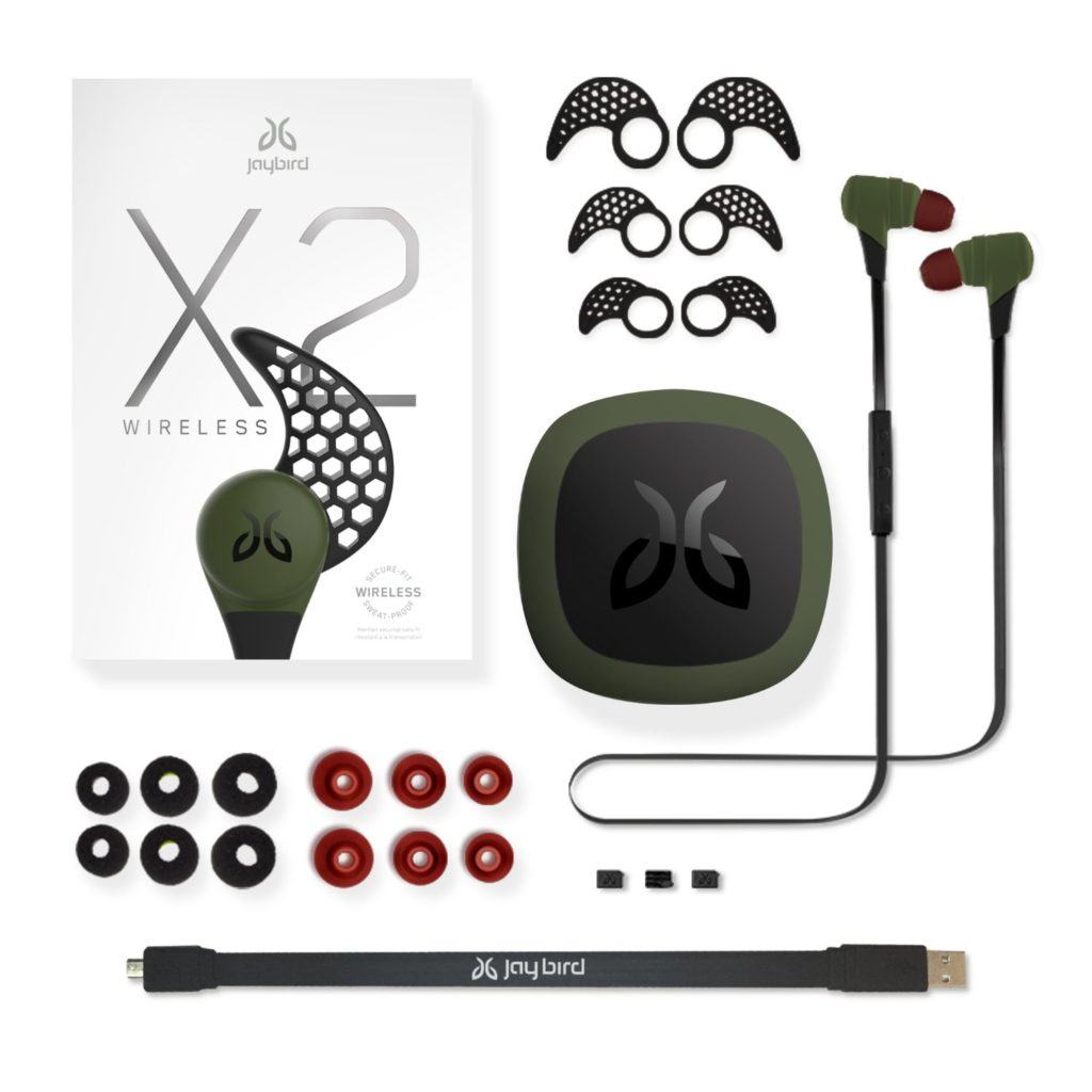 JAYBIRD X2 Headphones Package Best Workout Headphones - What Comes With